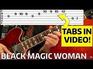 Black Magic Woman Intro - Santana - Guitar Lesson WITH TABS