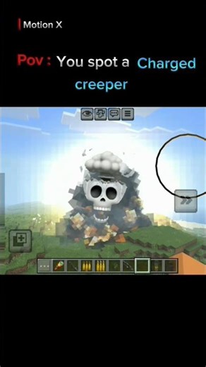 Steve vs Charged Creeper ⚡💥 | #minecraft Explosion Battle!