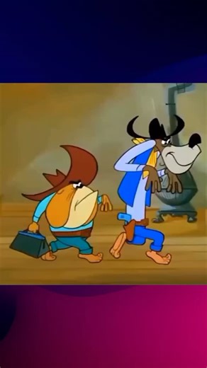 Nostalgia on Instagram: "Deputy Droopy(1955) is an animated short where the classic MGM cartoon character, Droopy the Basset Hound, is deputized to guard a safe filled with gold. He must keep quiet to not alert the sheriff, but he repeatedly tricks two outlaws, Slick Wolf and Butch, into making noise, often through painful or humiliating situations, as they try to steal the gold without him making a peep. Droopy is depicted as a small, white basset hound with a permanently “droopy” expression an