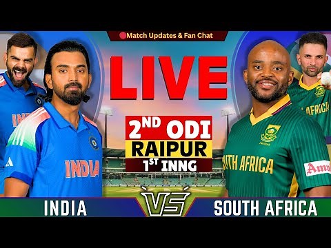 🔴 INDIA vs SOUTH AFRICA, 2nd ODI | Live Score & Commentary Match Today | IND vs SA | By The Way