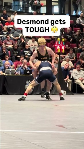 Nate Desmond used this late third period takedown to defeat Michael Olson, 4-1