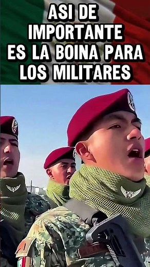 Esto es lo que significa la boina para los miltiares mexicanos #shorts