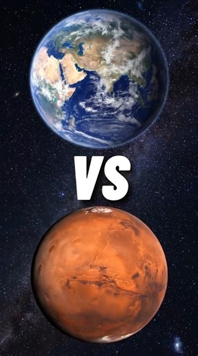 Earth vs Mars… Which One Would You Choose? 😳#viral #comparison