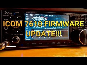 Icom 7610 Firmware Update with USB Stick