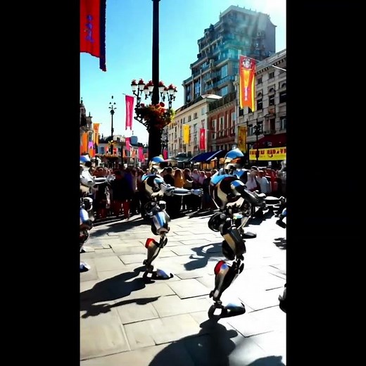 Dancing Robots 🤖🔥 Epic AI Dance Show!