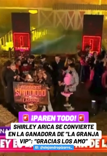 ¿Cuánto ganó Shirley Arica? 100 mil soles por La Granja VIP