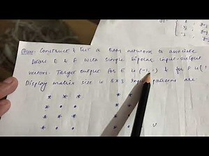 Bi-Directional Autoassociative Memory Network(BAM) Algorithm with Solved Example