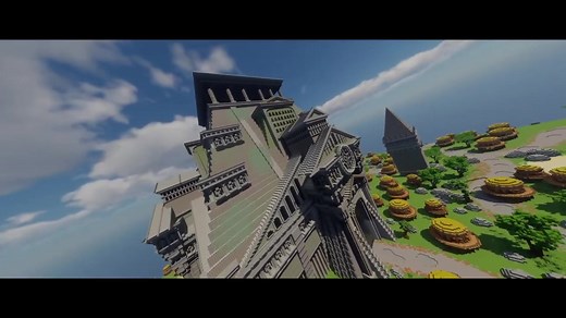 Minecraft Futuristic Temple Build