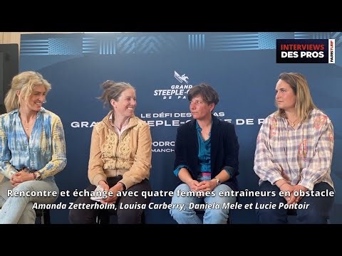 Rencontre et échange avec quatre femmes entraîneurs en obstacle