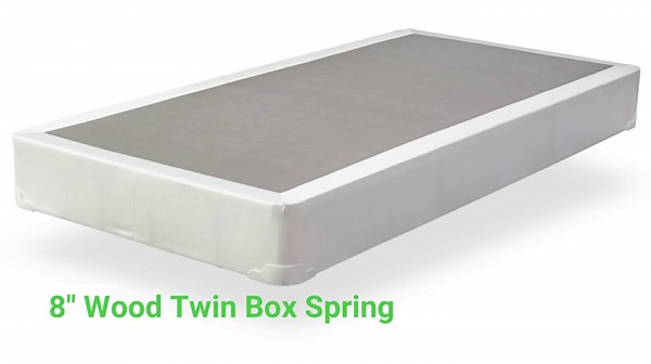 Spring Air 4-Inch Wood Split Low Profile Traditional Box Spring/Foundation For Mattress, king, White
