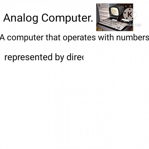 Define Analog Computer?