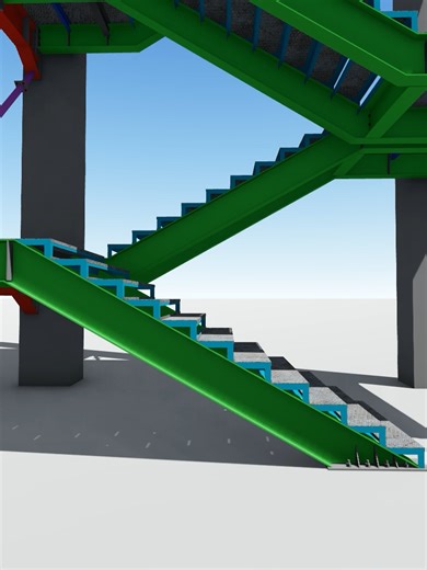 MODELING STRUCTURE TANGGA TEKLA STRUCTURE