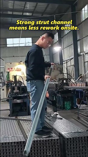 Strong strut channels mean less rework onsite #unistrut#strutchannel #galvanized#metalframing #HDG
