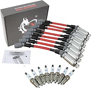 Amazon.com: AIP Electronics Dragon FIRE Performance Stage 1 Ignition Kit Iridium Spark Plugs and 10mm Spark Plug Wires Compatible with 2014-2021 Chevy Cadillac GMC LT LT2 LT4 LT5 L83 L86 L8T V8 OEM Fit Kit-1233 : Automotive