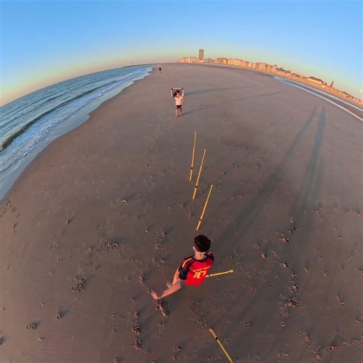 football training on the beach #soccerlife #SummerOfGoals