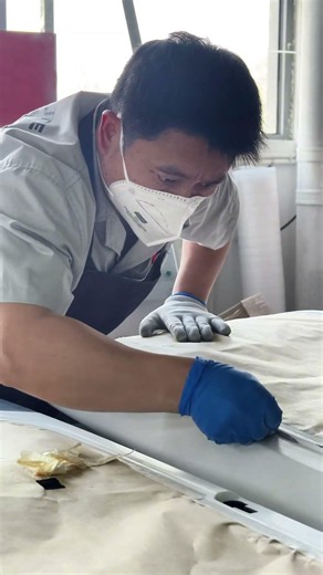 Carbon Fiber Sanding Process: How We Protect the Weave and Surface Quality. #carbonfiber #sanding