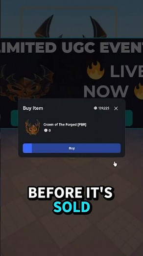 (FREE) Limited UGC Roblox Join And Claim - Crown of The Forged [PBR] #robloxlimited #ugc #limiteds