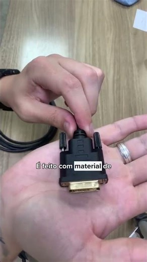 Cabo de vídeo Displayport 1.2 X Dvi D 24+1 de 2 metros #pc #tecnologia