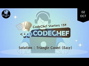 Triangle Count (Easy) || CodeChef Starters 154 || CodeChef Solution