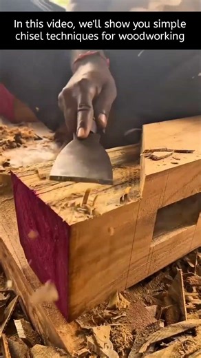 Easy Chisel Techniques for Woodworking - Quick Tips #shorts #woodworking #usa