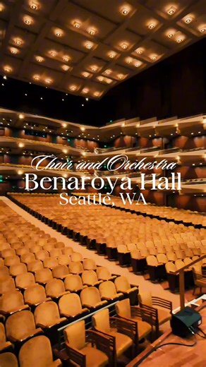 PLU | ARTS on Instagram: "PLU's Choir of the West, University Chorale, and University Symphony Orchestra performed on at Benaroya Hall on December 8! Take a look as they prepare for their final performance of "All Shall Be Well"🎄 Video by Ashley Midlo #christmas #benaroya #concert"