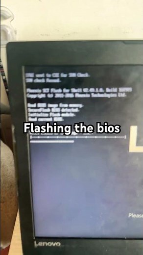 Bios update on Lenovo laptop