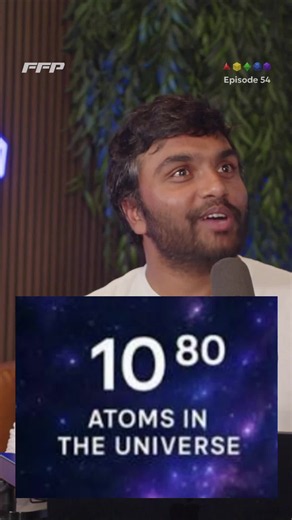 The universe is keeping track of 2 to the 10 to the 80 possibilities. How does it do it?! Mind = blown. #ScienceFacts #Cosmology #MindBlown #Physics #BigQuestions