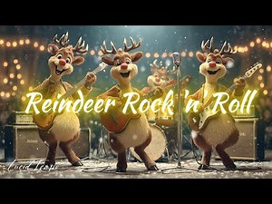 "Reindeer Rock ’n’ Roll" 🎄 | Original Christmas Rock Song | Fun Holiday Music