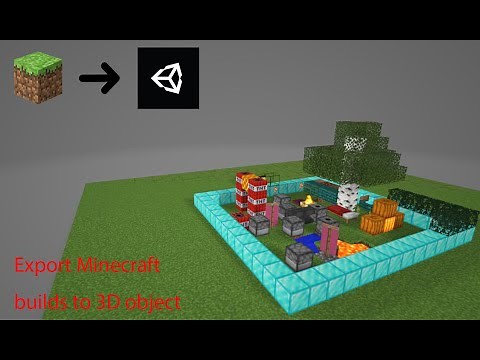 How to export minecraft builds to 3D, in UNITY and in 3D VIEWER (link in description)