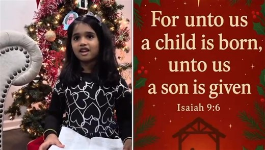🎉 It's Day 6! 🎄❤️ Celine Villoothara is bringing a sweet Bible verse to brighten our day in our 'Little Voices of Christmas: 25 Days of Bible Verses' series! 🌟 | St Marys Knanaya Catholic Church - Rockland, New York