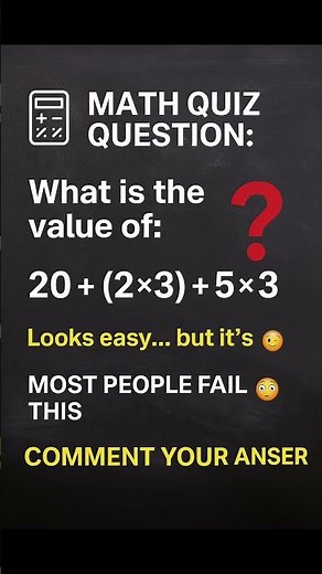🔥 “99% Get This EASY Math Problem WRONG 😳🧮