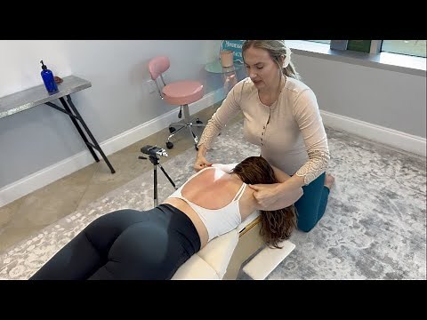 CRUNCHING the Deepest Levels of Her Spine - ASMR Chiropractic