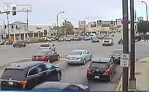 CCTV Footage of the massive Car Accident