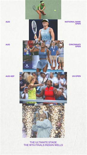Stories need a final chapter. Indian Wells. November 8-15. WTA Finals.#WTAFinals #TheUltimateStage