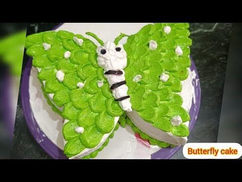 How To Make Butterfly Cake At Home | Simple And Easy cake | Cake decoration |