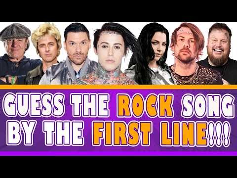 Guess the Song from the First Line | 2020s Rock Songs 🎶 Music Quiz