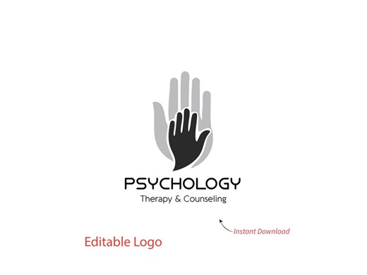 Editable Psychologist Logo / Mental Health Wellness Design (AI, PDF, JPG) - Etsy