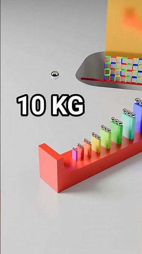 Domino Simulation with Particle Obstacles! #satisfying #blender #simulation
