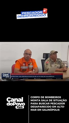 Canal do Povo Pará on Instagram: "O Corpo de Bombeiros montou uma sala de situação para reforçar as buscas pelo pescador que está desaparecido desde domingo. A estrutura vai apoiar o trabalho da Marinha do Brasil e pescadores da região. Sonora do major Rodrigo, comandante do 13º GBM. As buscas seguem contínuas, com integração entre órgãos de segurança e colaboração de pescadores locais. A família do pescador, James Vinicius, de 39 anos, pede mais suporte das autoridades. Sonora dos familiares"