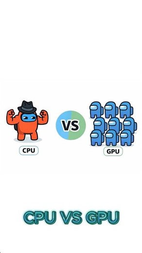 CPU VS GPU: The Battle of Processing Power! ⚡💻🎮