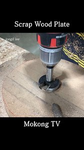 Turning walnut plate from scrap wood #woodworking #woodturning #diy | Mokong TV