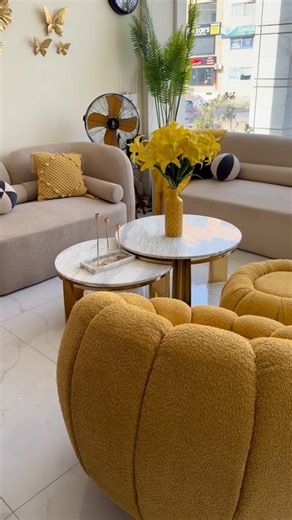 16K views · 93 reactions | Luxe sofa with pumpkin chairs  | WoodAction Furniture | Facebook