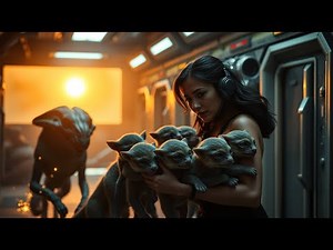 Alien School Unleashed a Predator—It Stopped Cold When It Saw Its Cubs With a Human | A Short Sci-fi