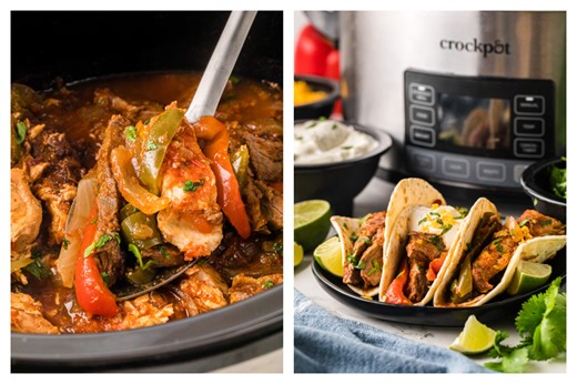 Two meats, one crockpot, dinner handled.