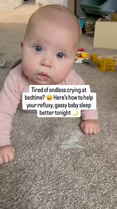 Bedtime with a reflux baby = survival mode 😩 If your baby is gassy, fussy, and miserable after feeds, you’re not failing — their little digestive system just needs extra support. Try this: 💡 Upright hold for 20 minutes after feeding 💡 Burp more often than you think 💡 Pacifier for soothing reflux pain 💡 Contact naps with slight elevation 💡 Swap one big bedtime feed for two smaller ones You’re doing amazing, mama. Reflux is tough, but with the right routines, you can make sleep easier. Tag a