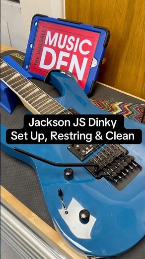 Jackson JS Dinky Setup 🔥Restring & Clean #jacksonguitars #guitarsetup