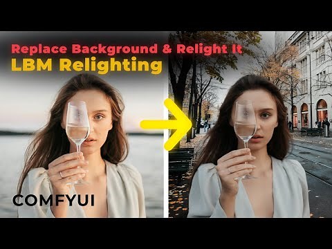 How to Change a Background And Relight the Image Using LBM Relighting | ComfyUI Tutorial