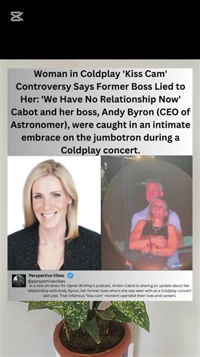 Coldplay Kiss Cam Disaster: Kristen Cabot & Andy Byron Caught! #celebrity #shorts