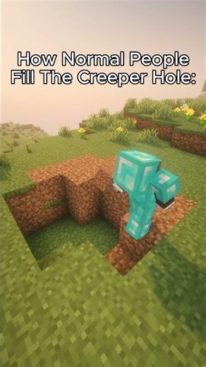 Creeper Hole #minecraft