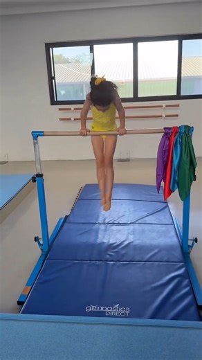 Trying new things, even when they don’t quite work out, is how you grow 🌟📹 @kaylee.intheair | Gymnastics Direct